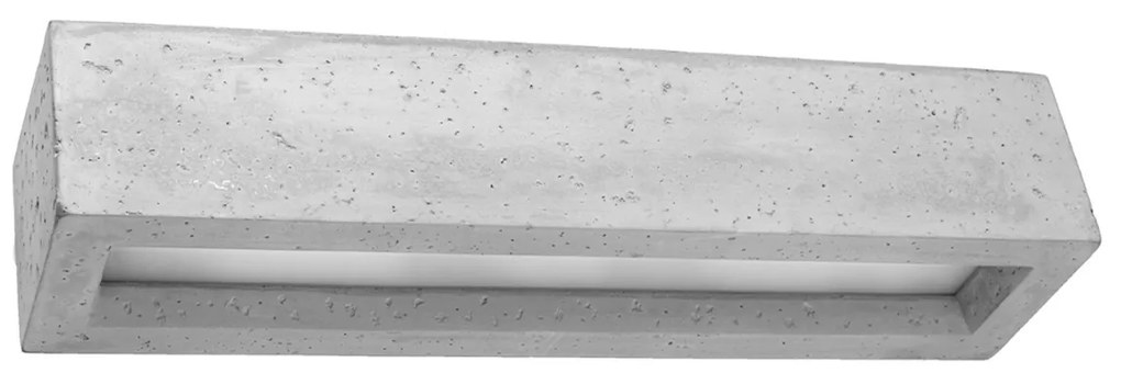 Nástenné svietidlo Vega, 1x betónové tienidlo, (50 cm)