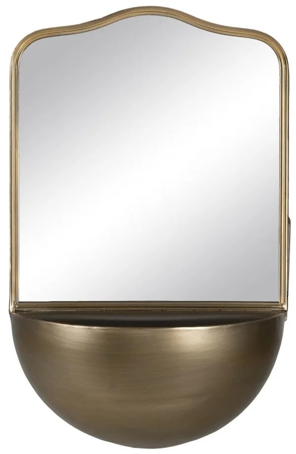 Nástenné zrkadlo s poličkou 37x40 cm – Ixia