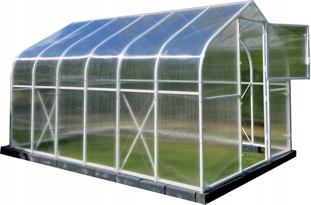 Skleník Polykarbonátový Tunel 10M2 250X400 Ptf Poľsko Bíla