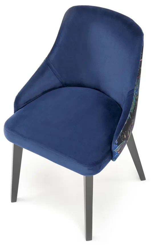 Jedálenská stolička Endo, modrá / čierna