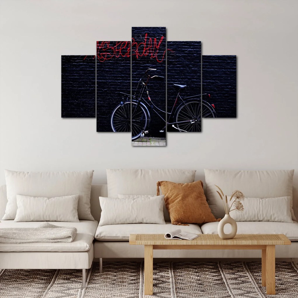 Obraz bicykla v Amsterdame (150x105 cm)