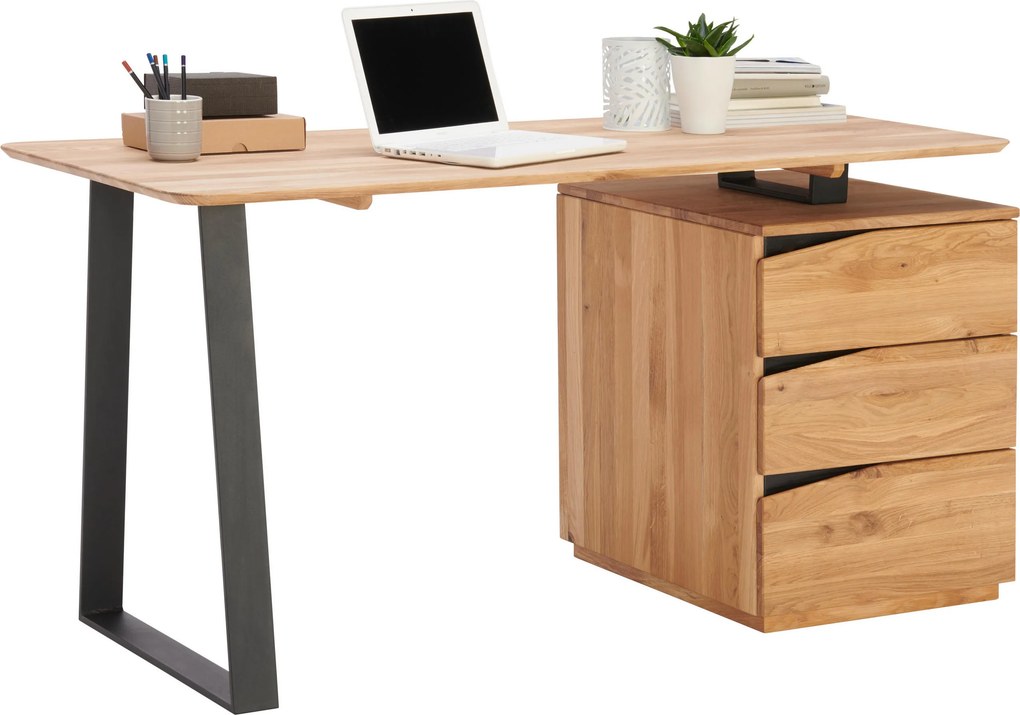 XXXLutz PÍSACÍ STÔL, divoký dub, 140/65/75 cm Linea Natura - Kancelárske stoly - 002748008201