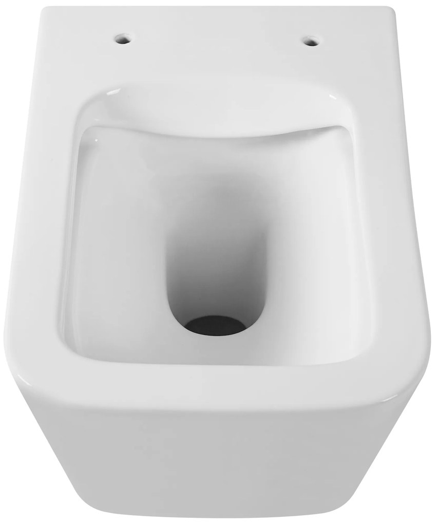 Gamma Mut, závesná WC misa 51x36 cm Rimless s pomaly padajúcim sedadlom, biela lesklá, GMA-MUT-202