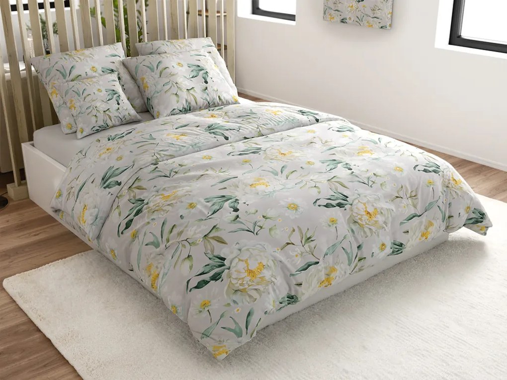 Obliečky z mikrovlákna ELYSIA, svetlo sivé Rozmer obliečky: 2 ks 70 x 80 cm | 160 x 200 cm