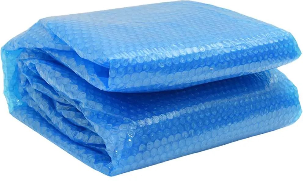 Okrúhla modrá bazénová plachta z polyetylénu 488 cm 90673