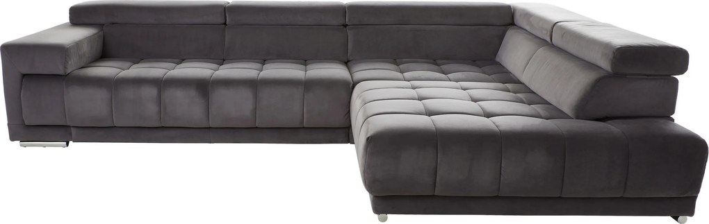 XXXLutz ROHOVÁ SEDAČKA, textil, antracitová Beldomo Speed - Sedačky - 000711005302