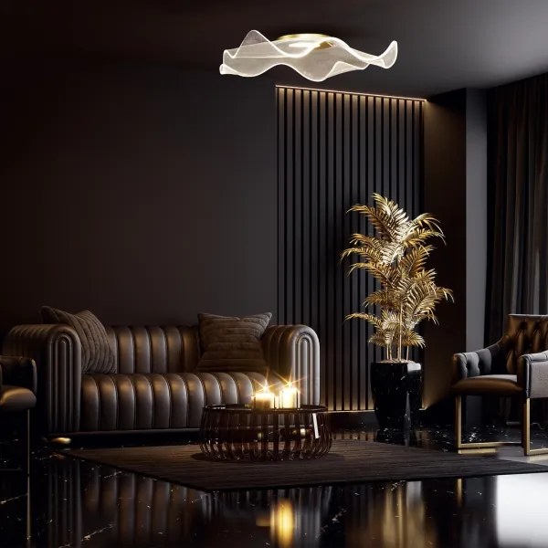 LED Stropné svietidlo LARGO LED/16W/230V zlatá