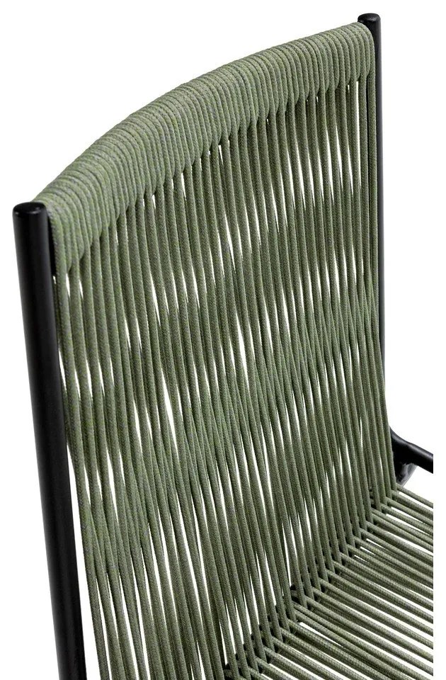 Zelené kovové stohovateľné jedálenské stoličky v súprave 2 ks Emily – Marckeric