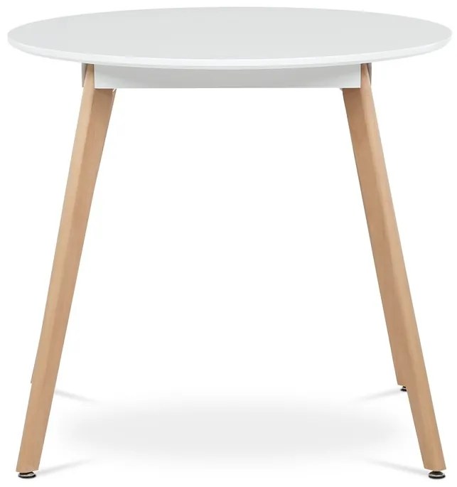 Autronic BONTEC Okrúhly jedálenský stôl 80x80cm, mdf DT-316 WT Farba: Biela