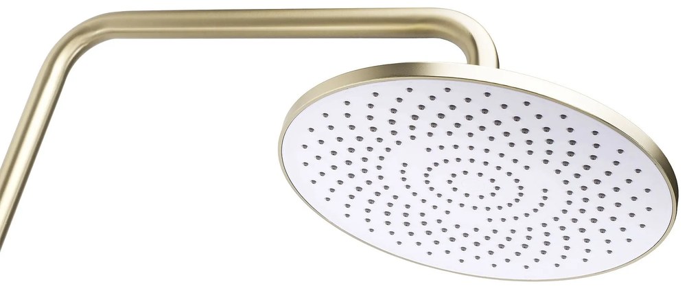 Rea Drop, sprchový set s ručnou a hlavovou sprchou, zlatá matná, REA-P7063