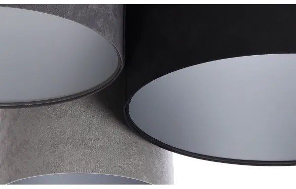 Stropné svietidlo SPACE 3xE27/60W/230V šedá/čierna/strieborná