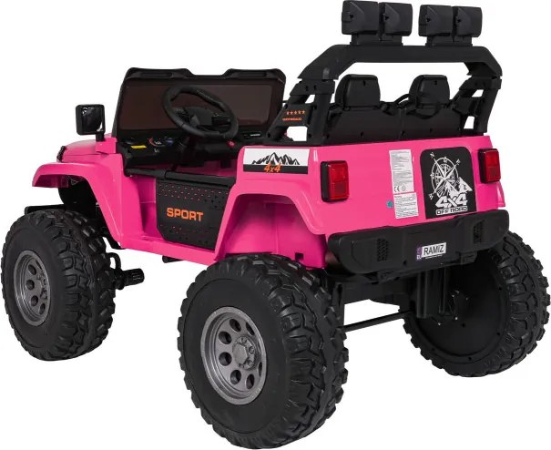 Elektrické autíčko Extreme Sport 4x4 ružové