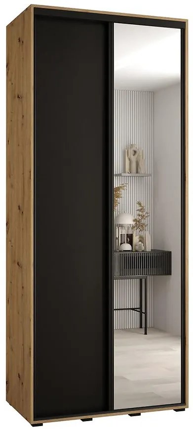 Skriňa 45 Canaris 3 110 artisan/čierna/čierna