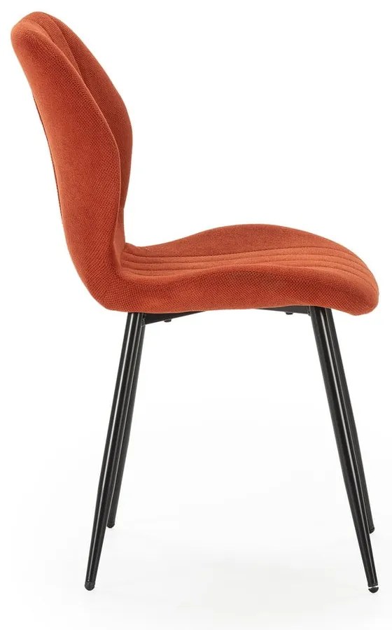 Jedálenská stolička v tehlovej farbe v súprave 4 ks Milu – Marckeric