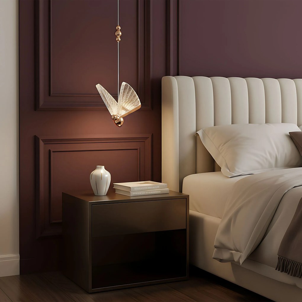 Toolight Toolight, LED závesné svietidlo 5W, 3000K, 1000lm, LHJ105-1CP, ružové zlato, OSW-50069