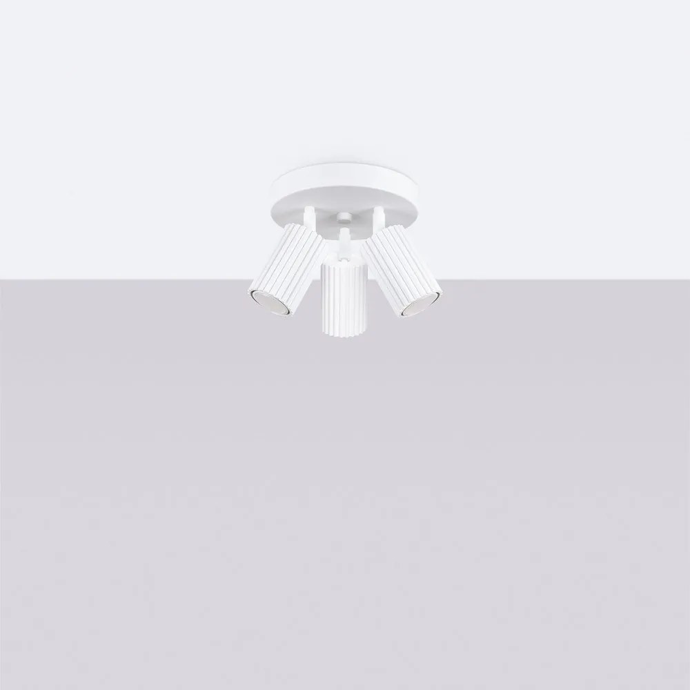 Biele bodové svietidlo Gleam – Sollux