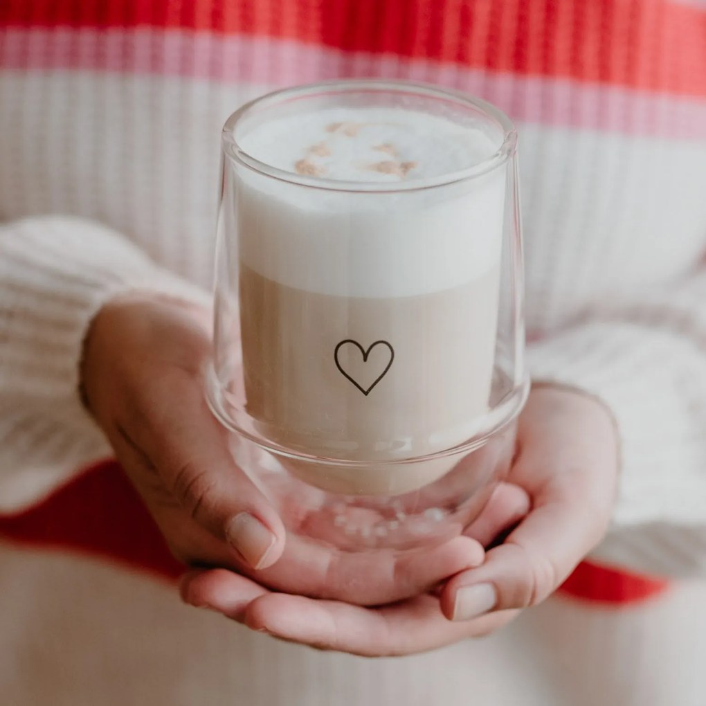 Eulenschnitt Dvojstenný pohár na teplé nápoje Heart 300 ml