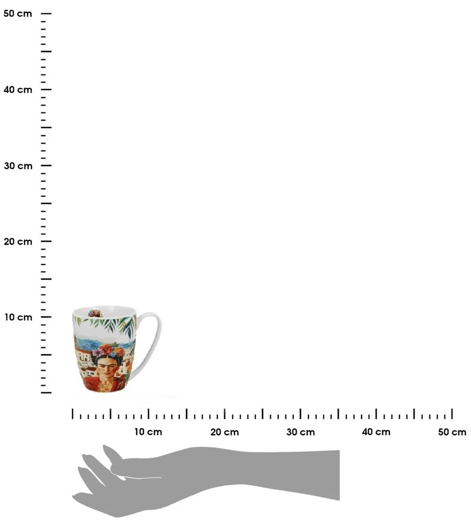 Porcelánový hrnček Mexican Art Frida 360 ml