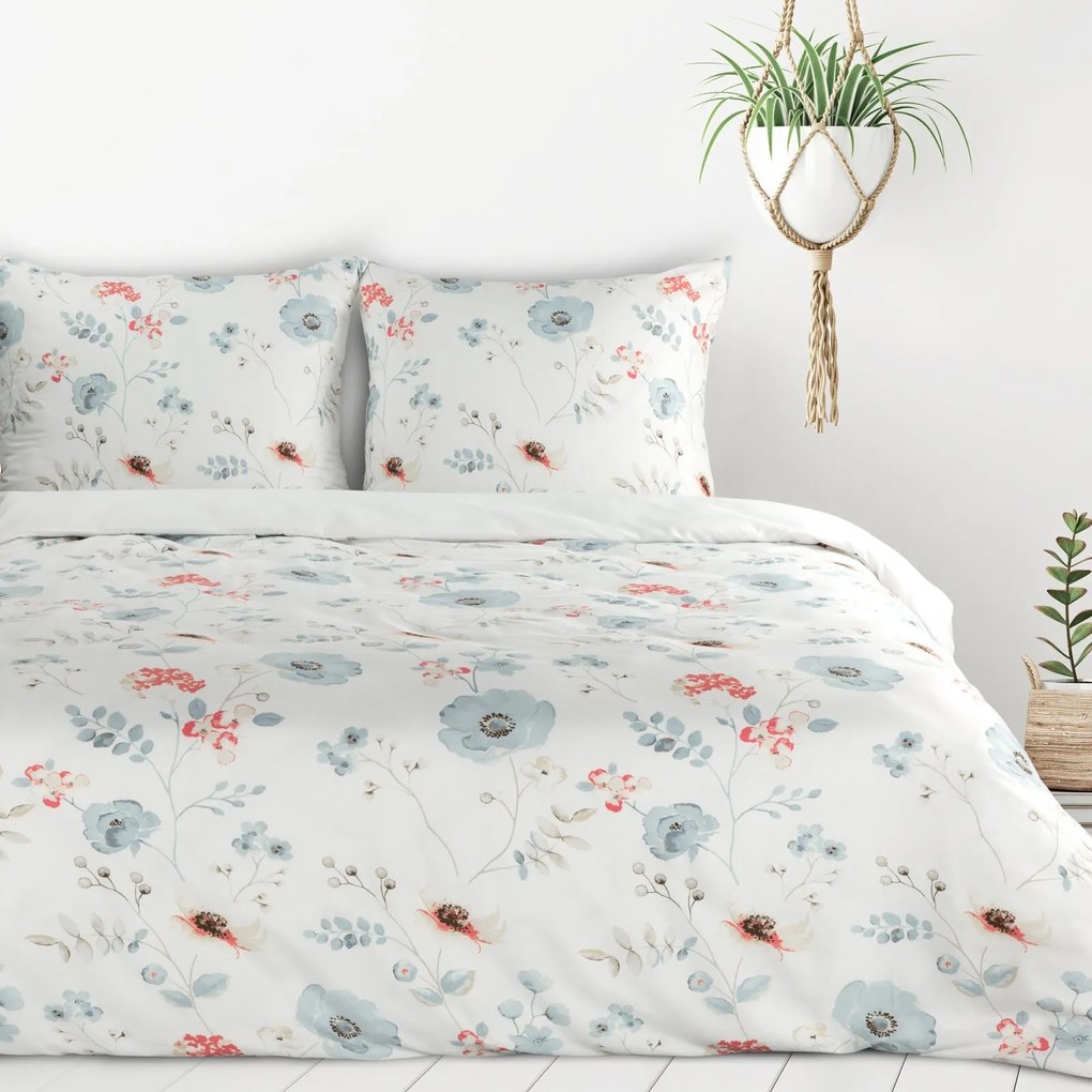 OBLIEČKY Z MIKROVLÁKNA INES 200X220 CM, 2KS 70X80 CM KVETY