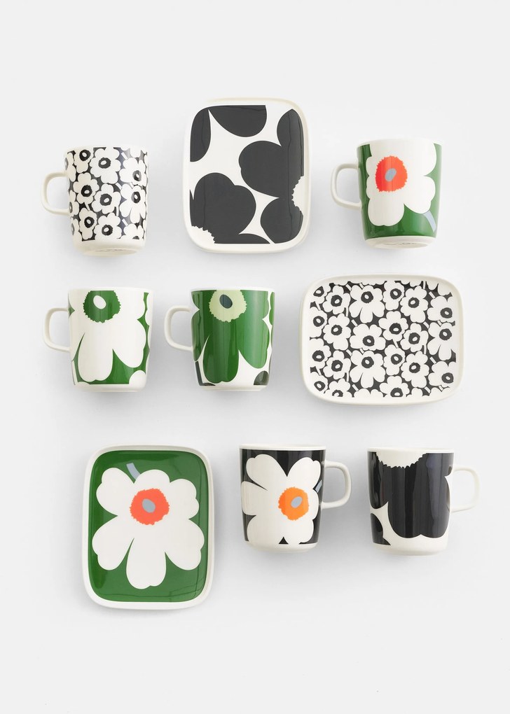 Marimekko Hrnček Oiva Unikko 250ml zelený