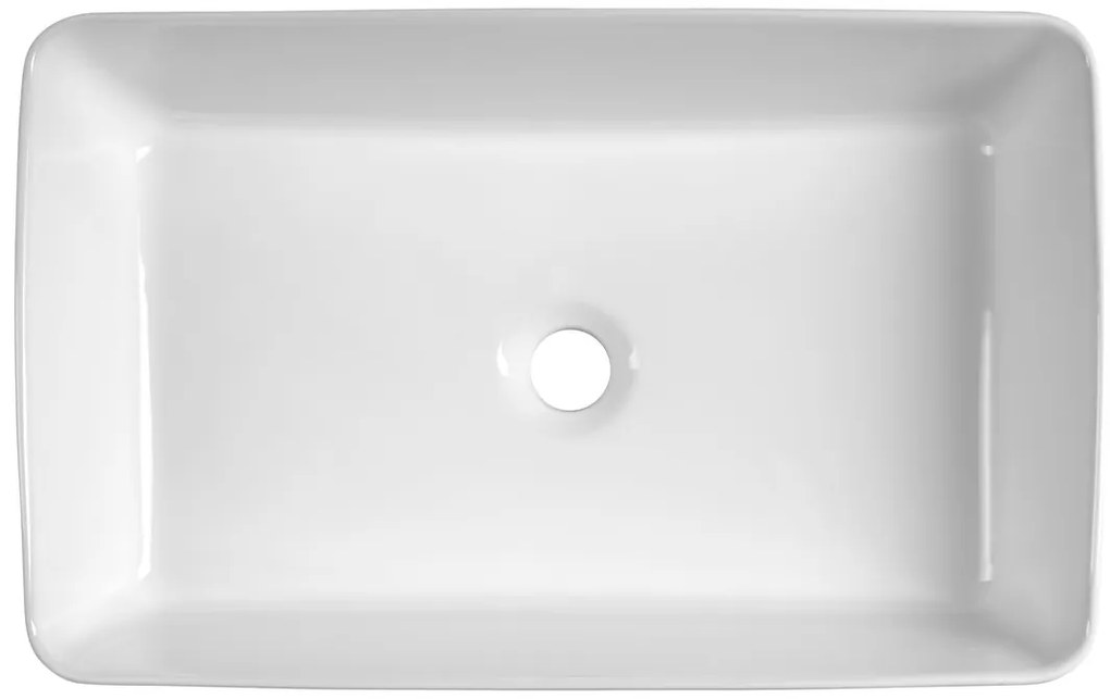 Aqualine Aqualine, Keramické umývadlo na dosku, 54x33cm, biela, 54331