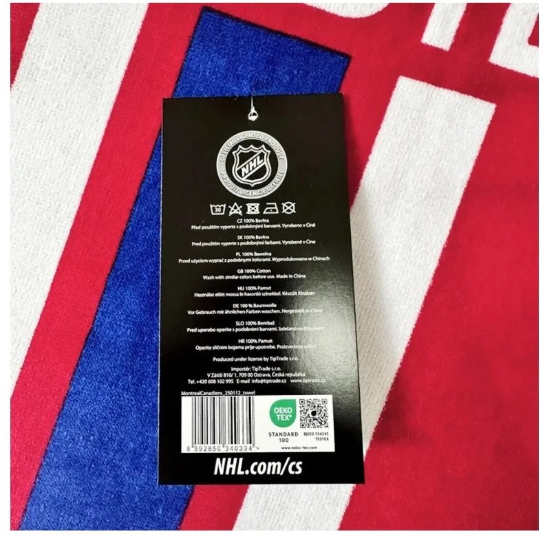 Froté osuška NHL Montreal Canadiens Prestige 70x140 cm