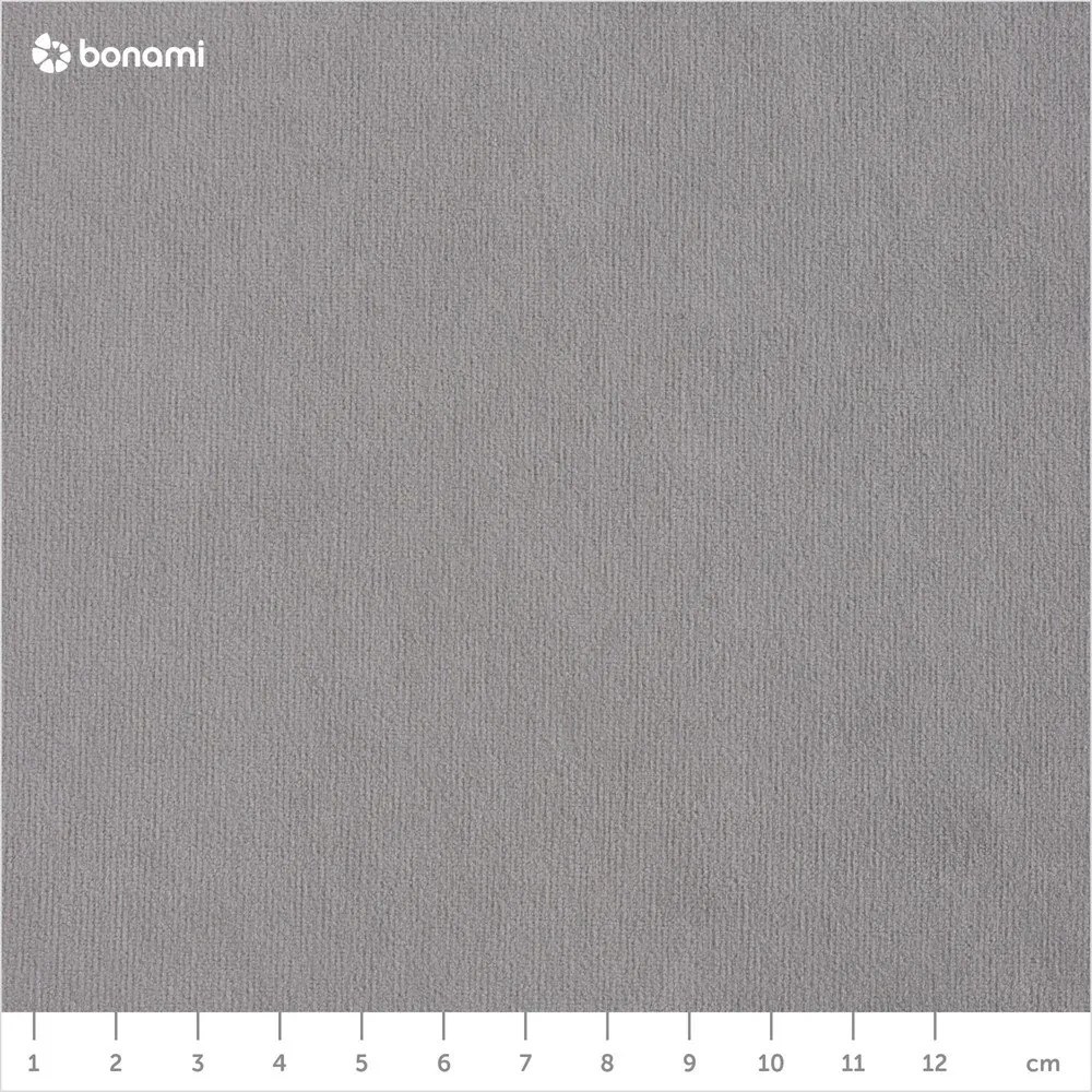 Svetlosivá zamatová rozkladacia rohová pohovka Miuform Stylish Stan, pravý roh