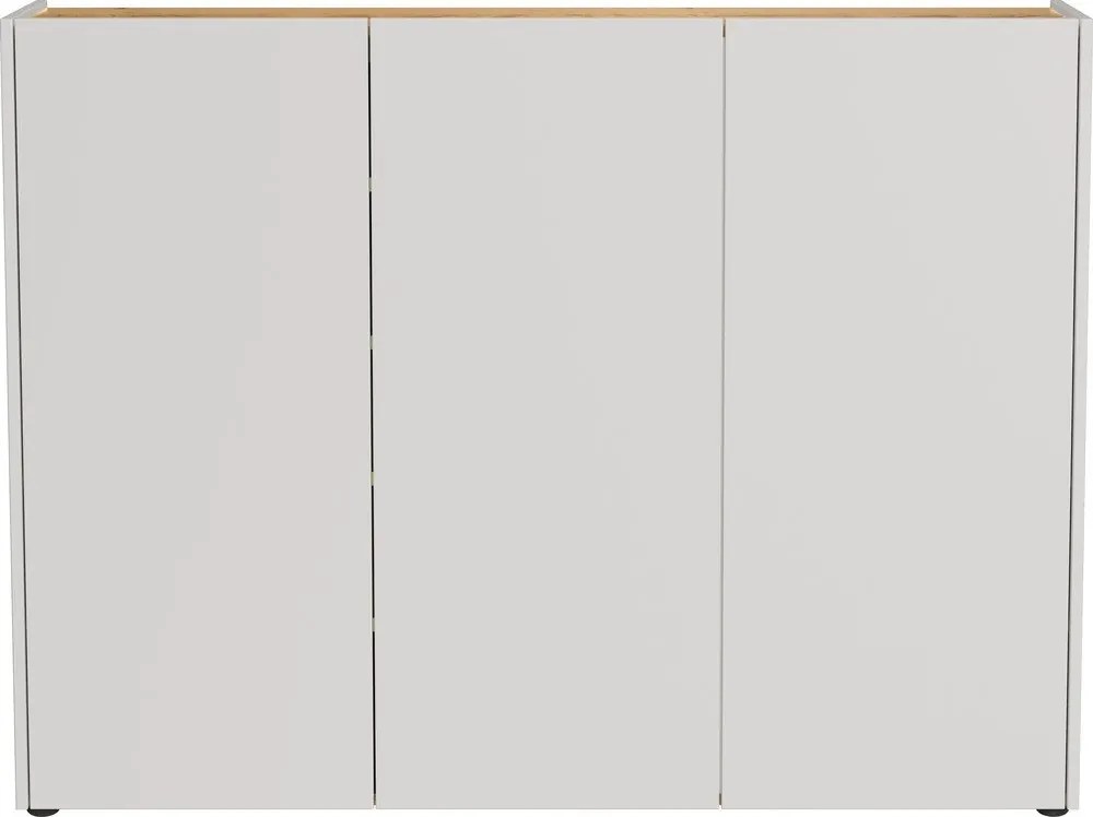 Krémová skrinka v dekore duba 138x105x25 cm Libbiano – Germania