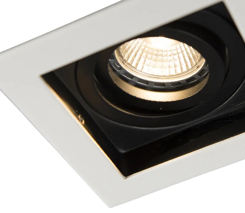 Inteligentné zapustené bodové svietidlo biele vrátane WiFi GU10 nastaviteľné - Carree