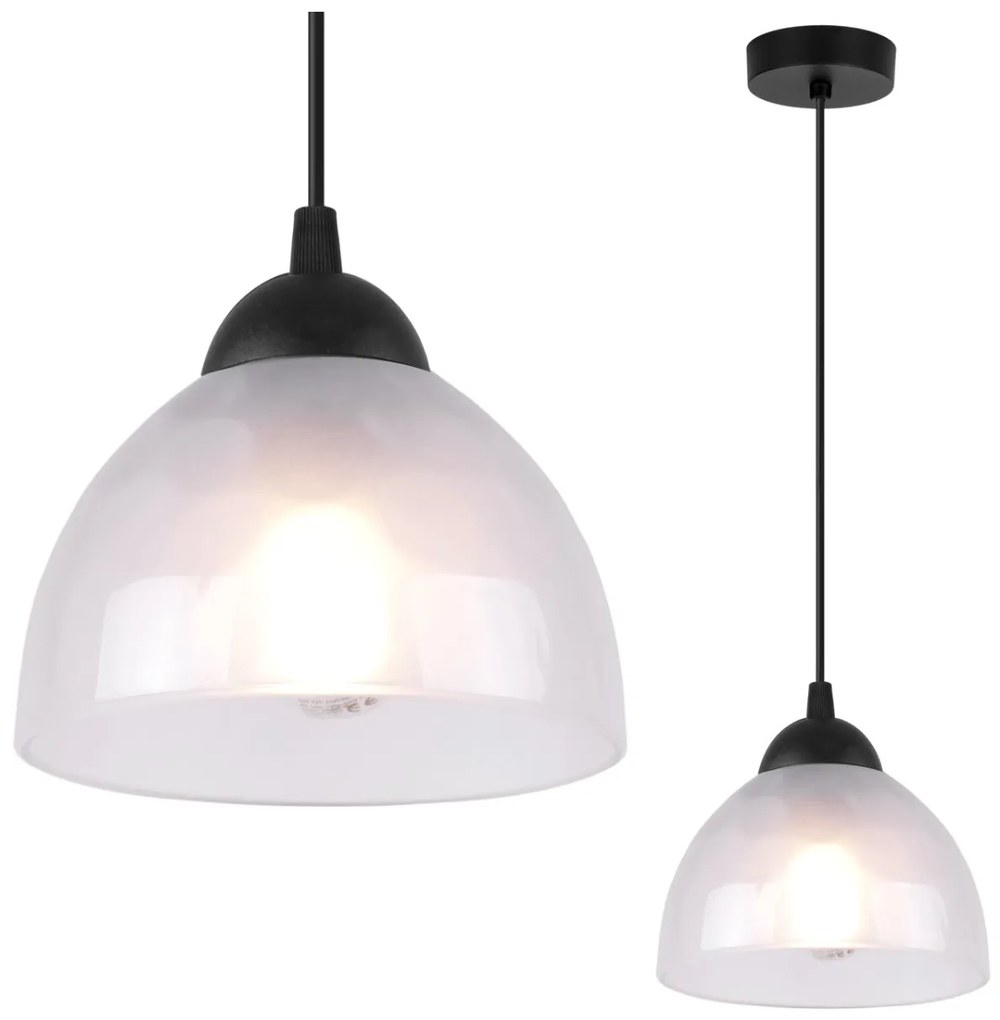 Závesné svietidlo Venice, 1x mliečne sklenené tienidlo