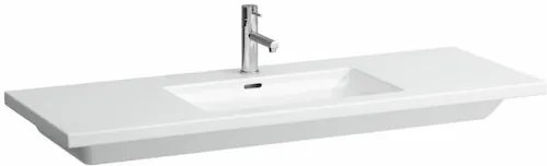 Nábytkové umývadlo Laufen Living Square 130x48 cm  s otvorom uprostred H8164350001041
