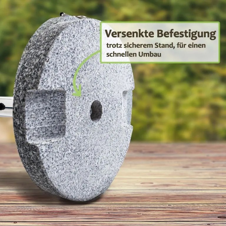 Anaterra Žulový podstavec slnečníka, 20 kg