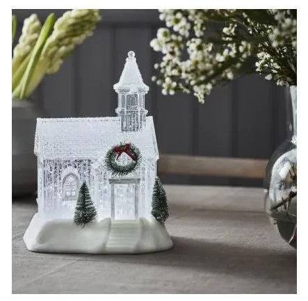 Markslöjd 705820 - LED Vianočná dekorácia CHAPELLE LED/0,9W/3xAA kaplnka