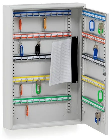 Skrinka na kľúče ROWLEY, 550x380x80 mm, 100 háčikov