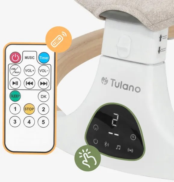 Detské hojdacie kreslo Astrid 35 béžové