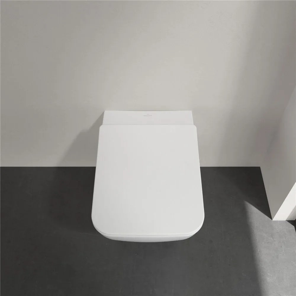 VILLEROY & BOCH Venticello WC sedátko s poklopom SlimSeat Line, s funkciou QuickRelease a Softclosing, biela alpská, 9M80S101