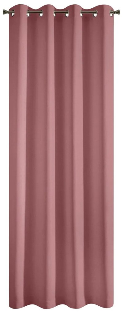 ZÁVES NA KRÚŽKOCH RITA 140X250 CM STARORUŽOVÁ