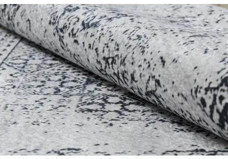 ANDRE 1072 umývací koberec Rozeta, protišmykový - biela-čierna Veľkosť: 160x220 cm