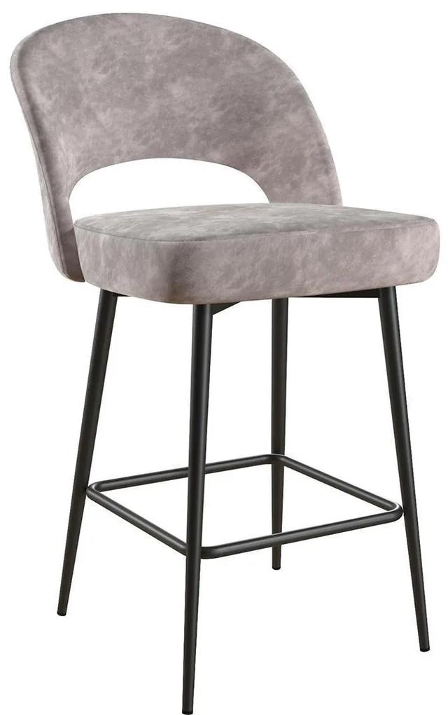 Barová stolička „Alexi Grey", 58 x 43 x 84 cm