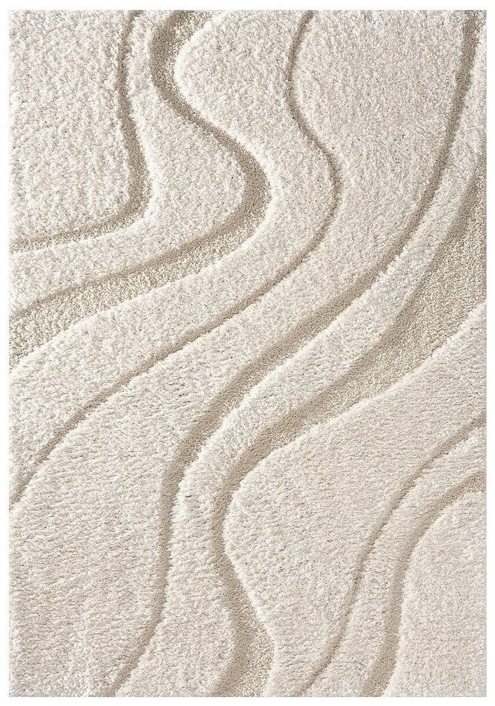 Koberec Relief cream 160x230 cm