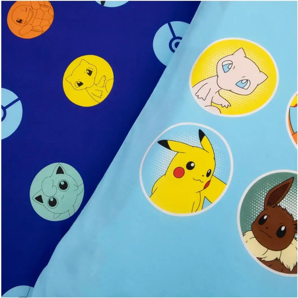 Detské obliečky POKÉMON TEAM farebné Rozmer obliečky: 70 x 80 cm | 140 x 200 cm