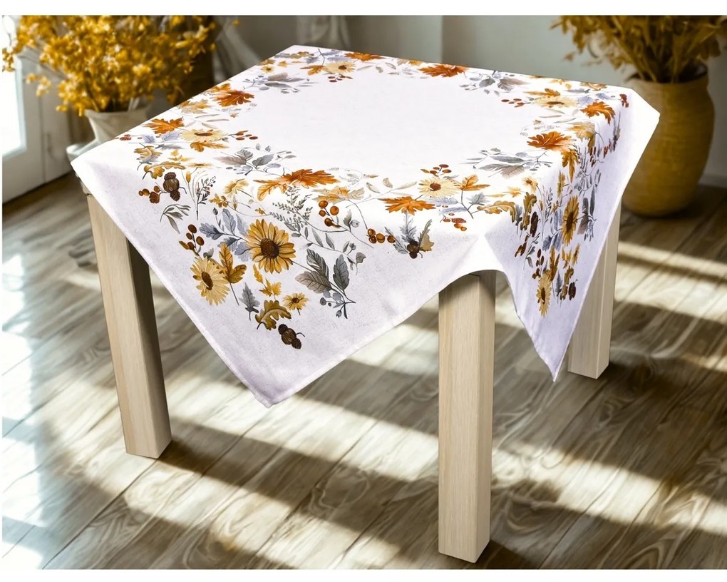 Forbyt Obrus ​​Jesenné kvety, 85 x 85 cm