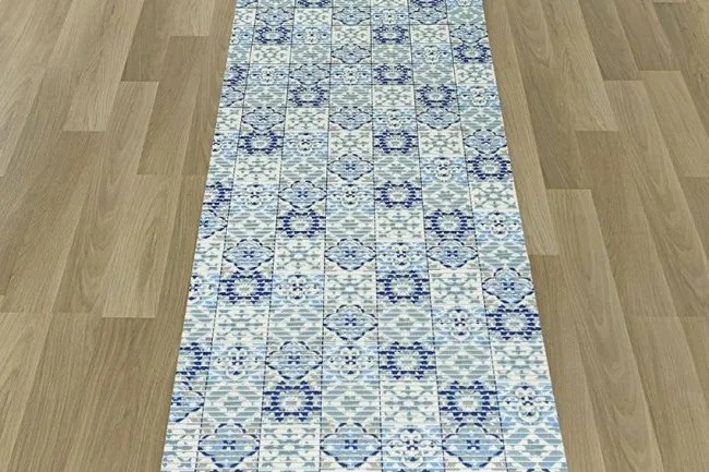 Kúpelňová penová rohož Softy-tex 828 modrá