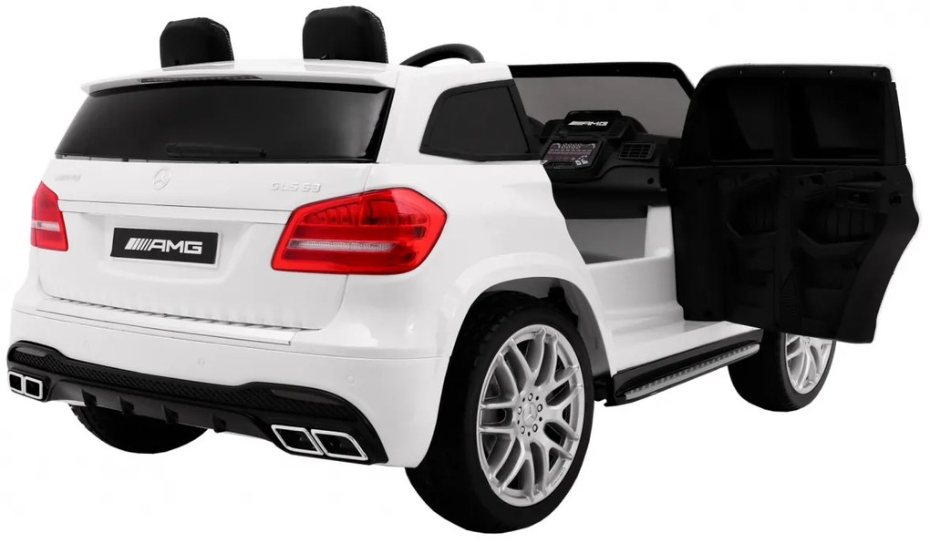 Elektrické autíčko Mercedes AMG GLS63 - biele