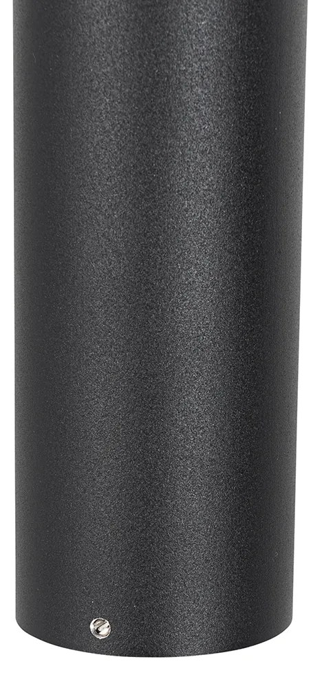 Stojaca vonkajšia lampa čierna 50 cm nastaviteľná - Duo