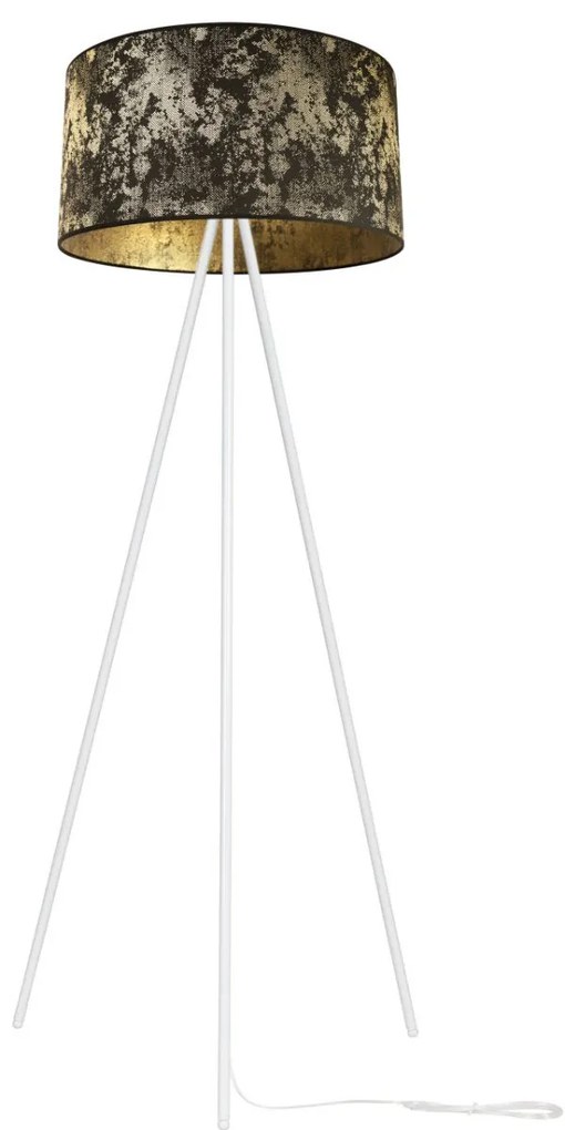 Podlahová lampa WERONA, 1x textilné tienidlo so vzorom (výber zo 6 farieb), (výber z 2 farieb konštrukcie), M
