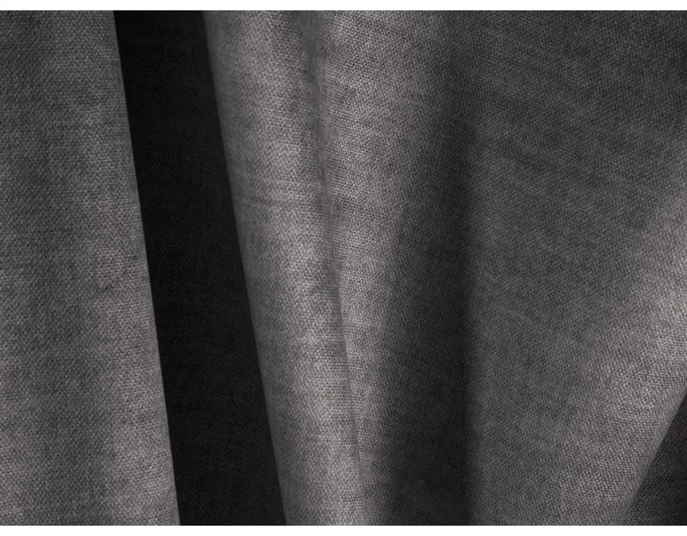 Sivá čalúnená dvojlôžková posteľ s úložným priestorom s roštom 180x200 cm Martina – Micadoni