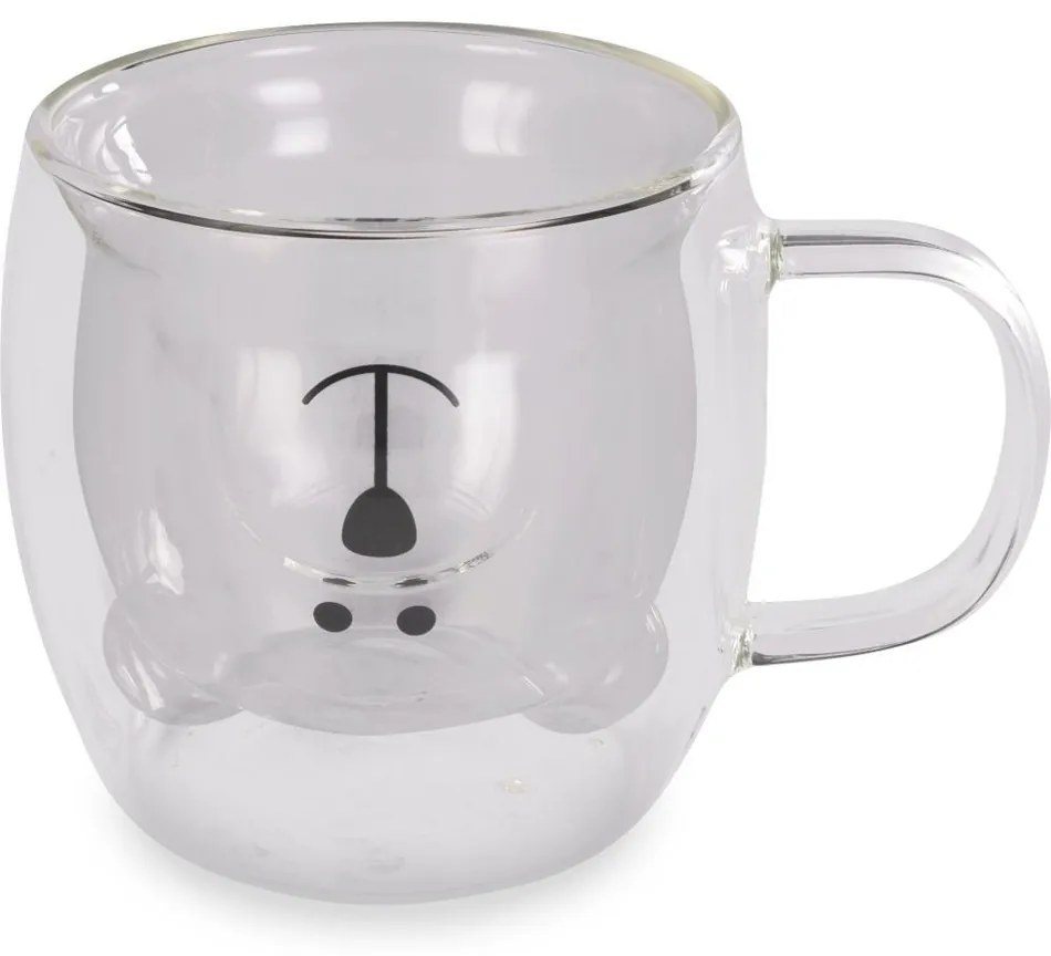 Lamart LT9125 2-dielna sada pohárov Bear Vaso, 250 ml, číra