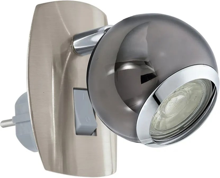 Eglo Eglo 96841 - LED Nástenná lampa do zásuvky BIMEDA 1xGU10/3,3W/230V šedá EG96841