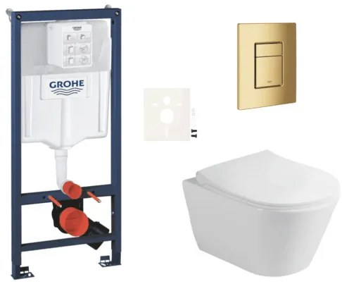 Závesný wc set do ľahkých stien / predstenová montáž Glacera Ava SIKOGRSAVASCGL0